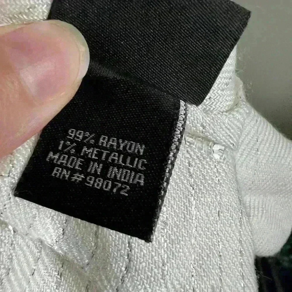 Cejon White Sequins Glittery Soft Rayon Metallic Formal  Scarf - Picture 6 of 8